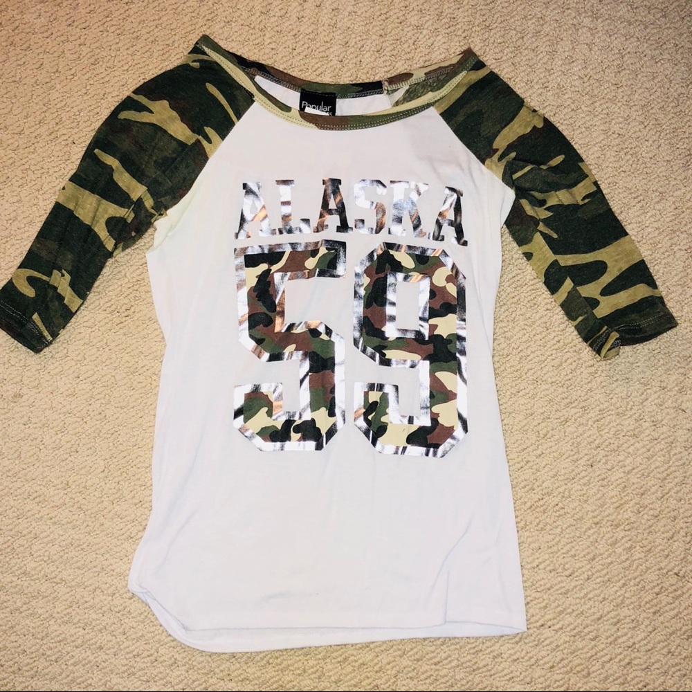 Alaska Camo 3/4 Sleeve